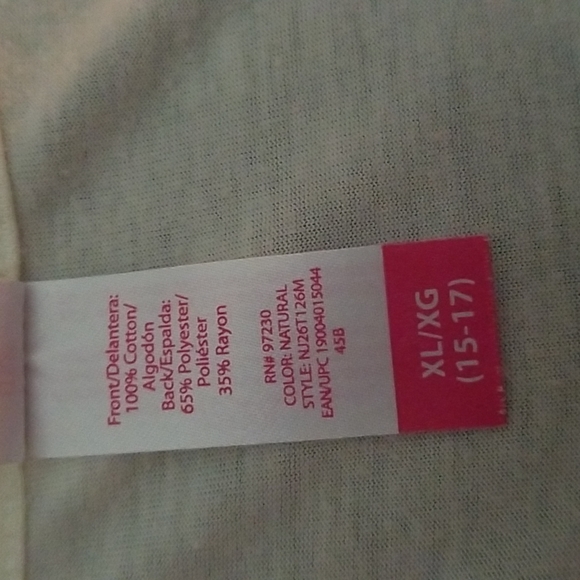 3 for 20.  Ladies  cover  top XL cream color - Picture 4 of 6